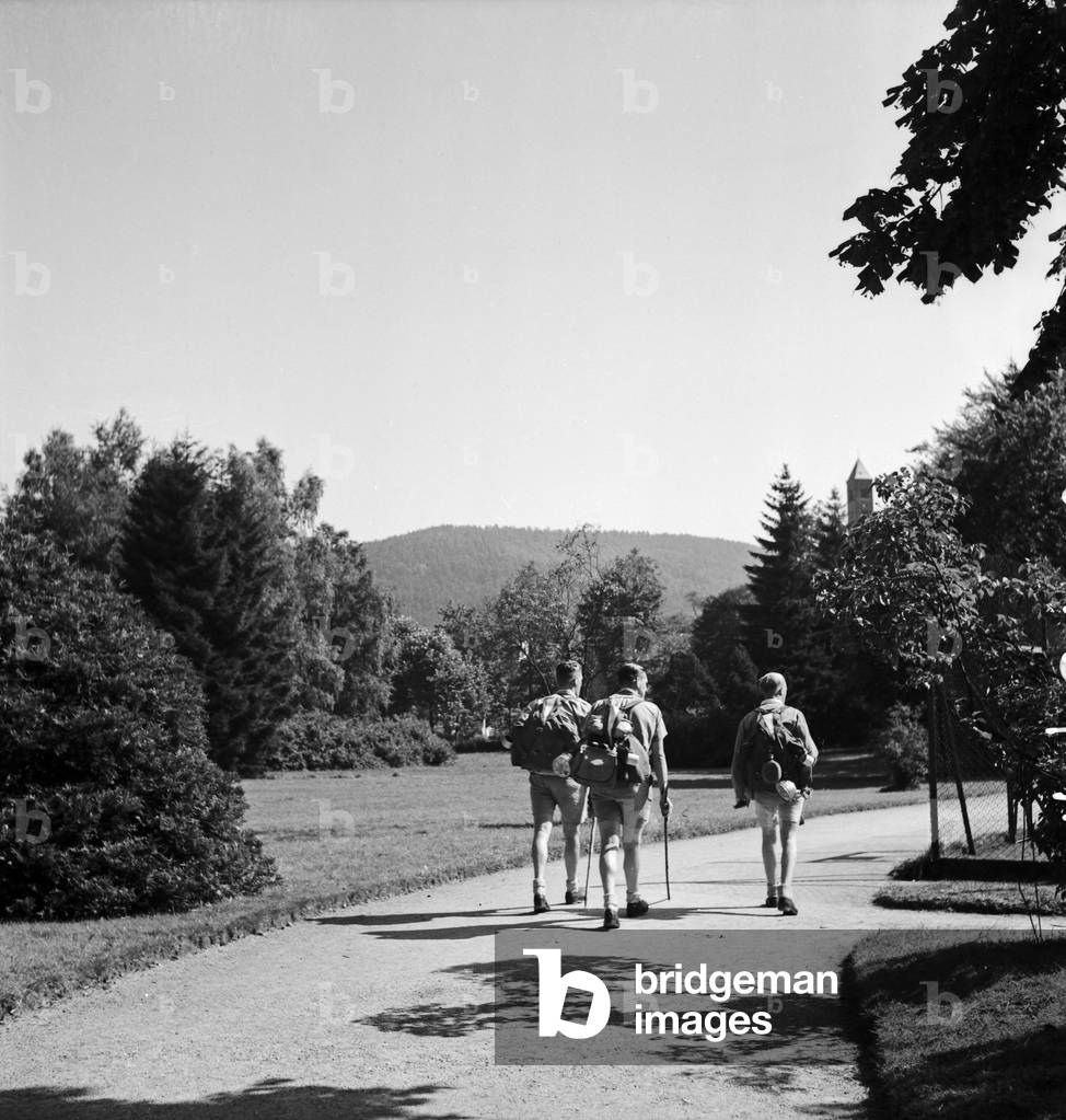 A trip to Bad Rippoldsau Schapbach, Germany 1930s (b/w photo)