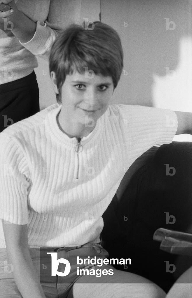 The ZDF TV ballet company during the training, Germany 1970