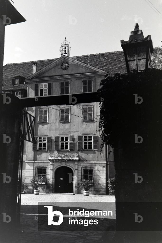 The Protestant church foundation in Tübingen, founded for the education of Protestant clerics, Germany 1930s (b/w photo)