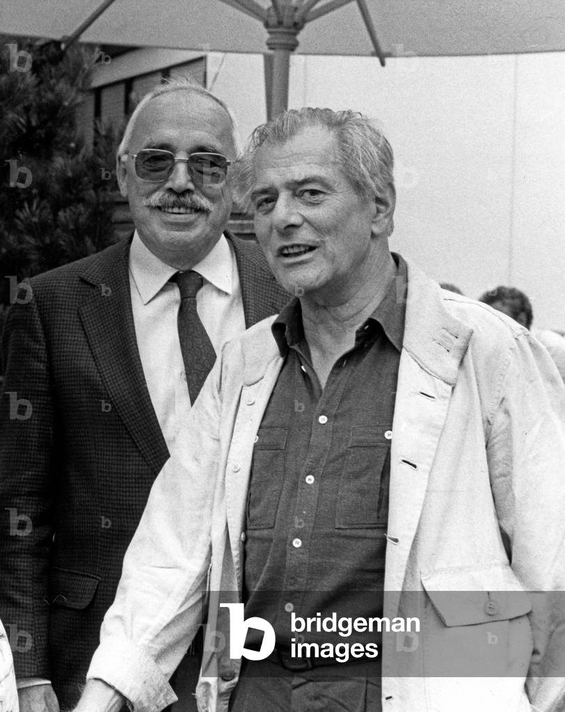 German journalist, director and sportscaster Sammy Drechsel (right), Germany 1980s