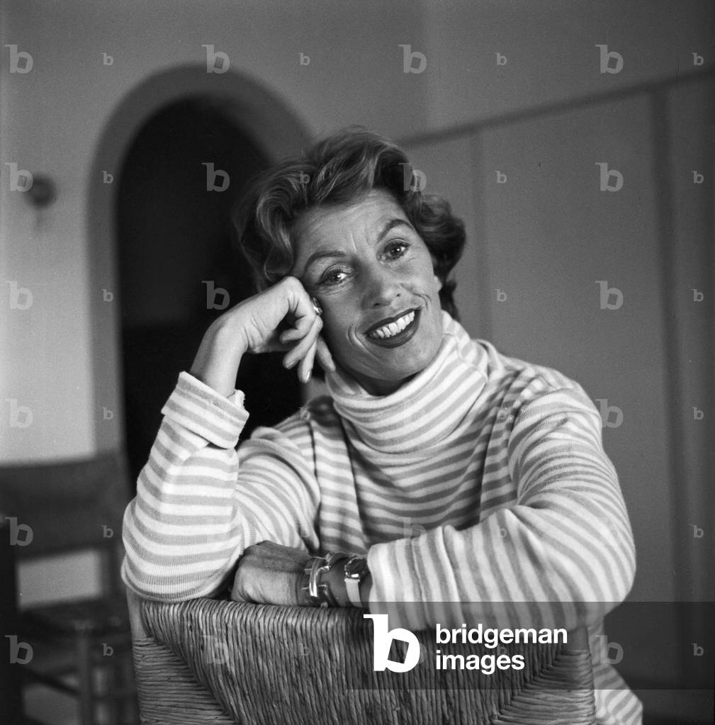 German singer and actress Lale Andersen, mid 1957