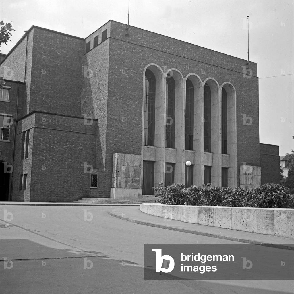Town hall at Gladbach Rheydt, Germany 1930s (b/w photo)