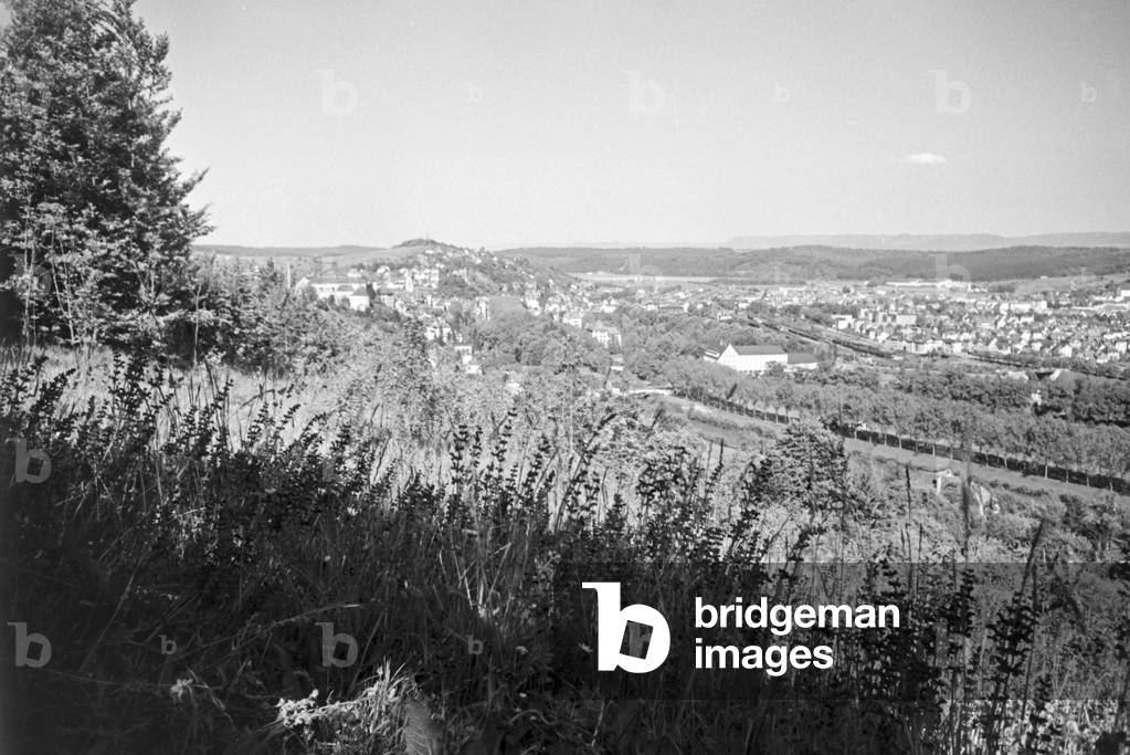 A trip to Tübingen, Germany 1930s (b/w photo)