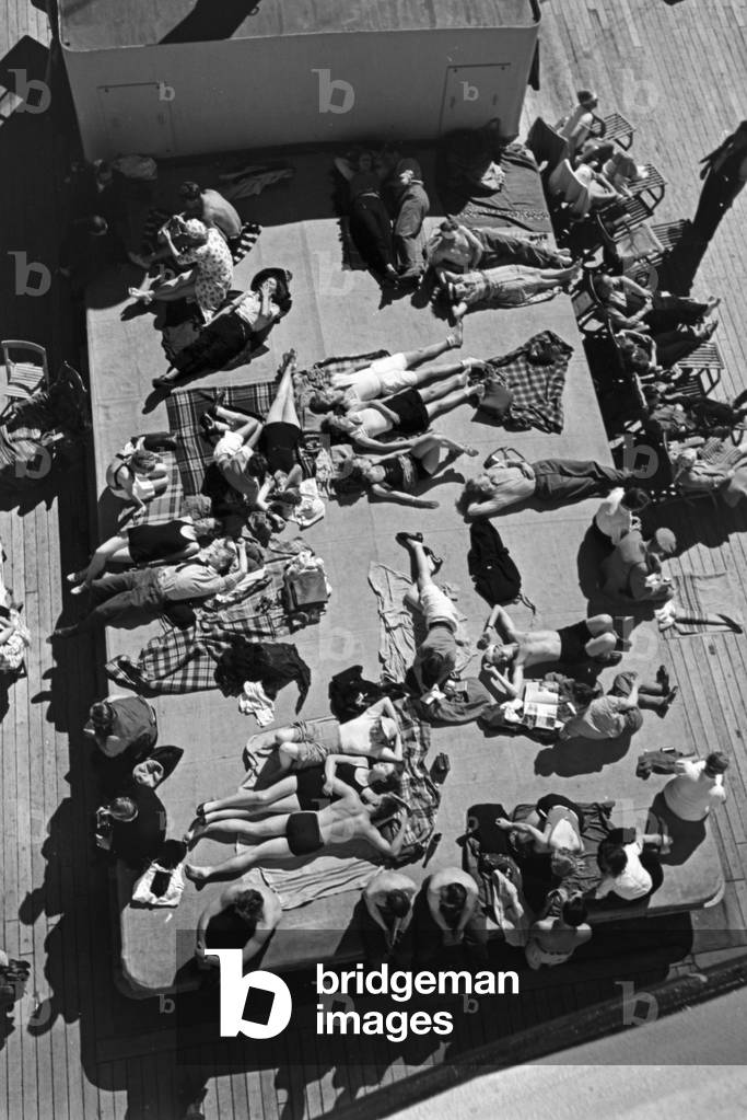 A cruise to Norway, Germany 1930s (b/w photo)