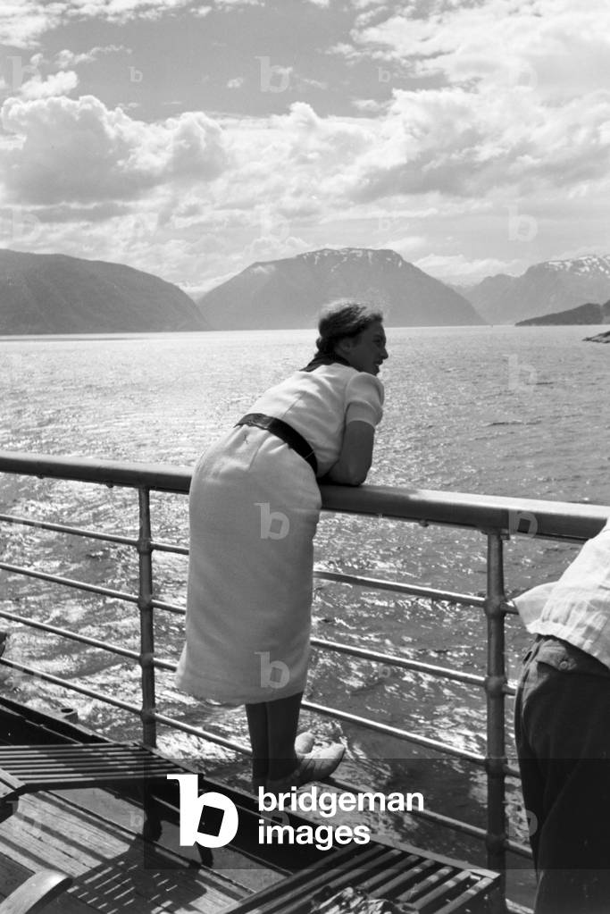 A cruise to Norway, Germany 1930s (b/w photo)