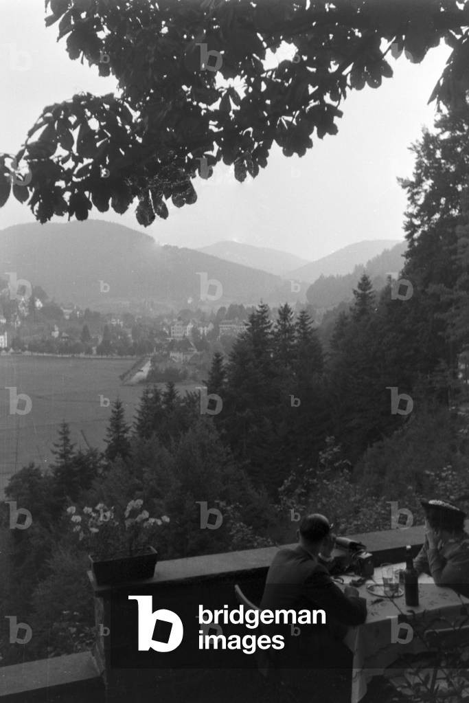 Holidays in the Black Forest, Germany 1930s (b/w photo)