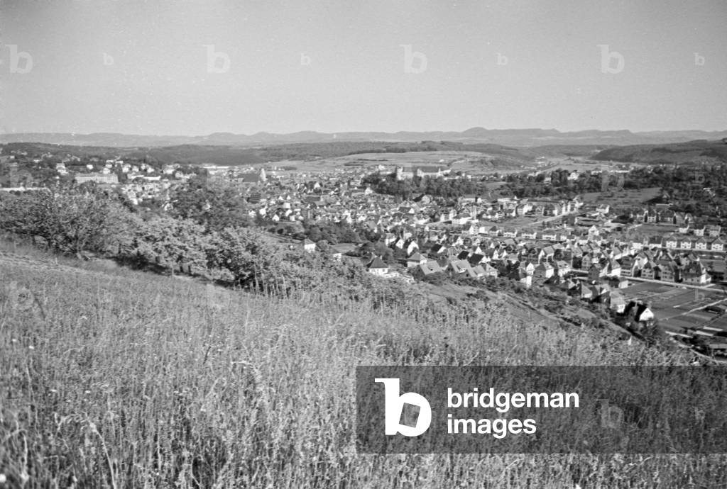 A trip to Tübingen, Germany 1930s (b/w photo)