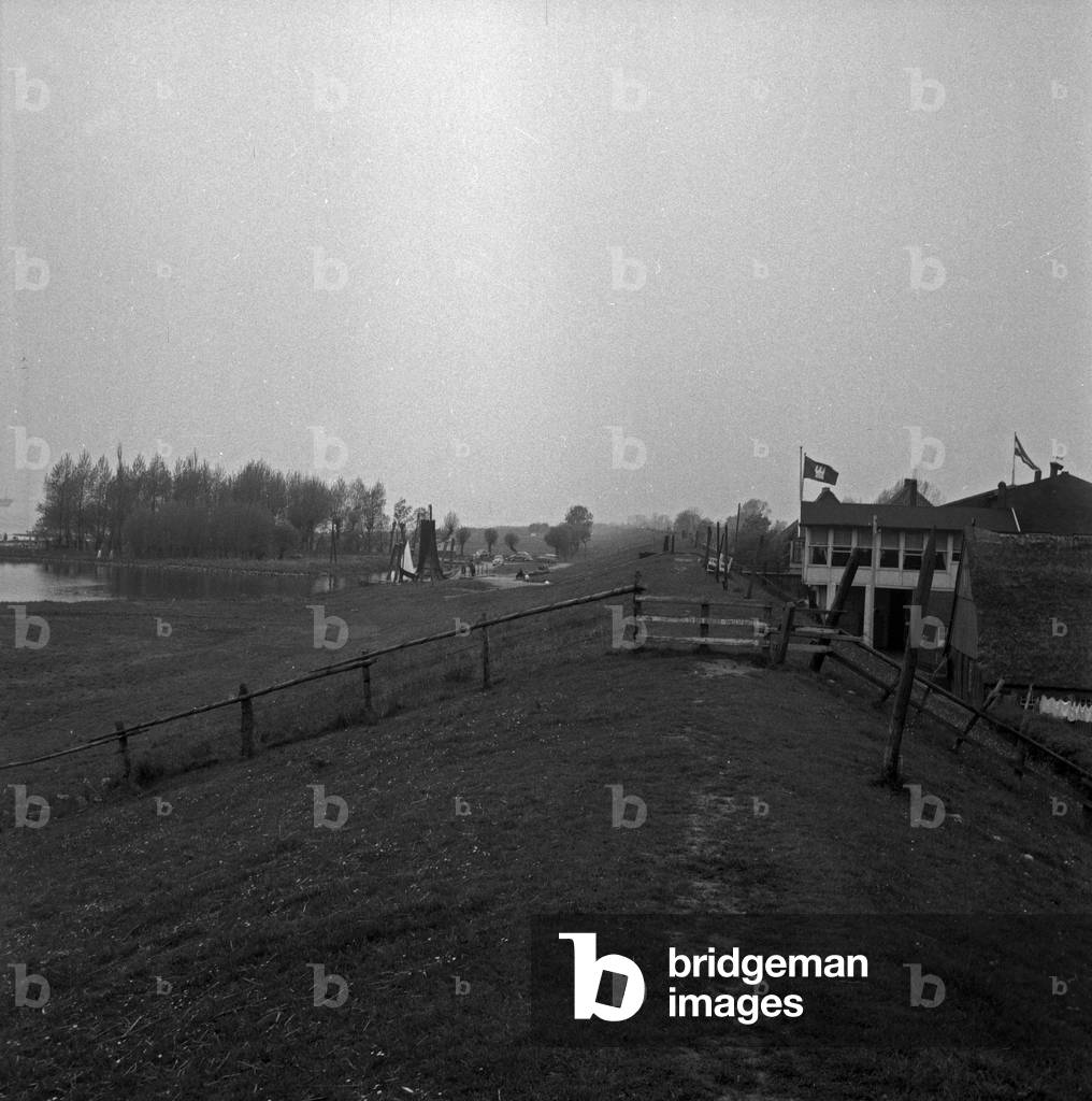 At the embankment near Wedel, Germany 1950s