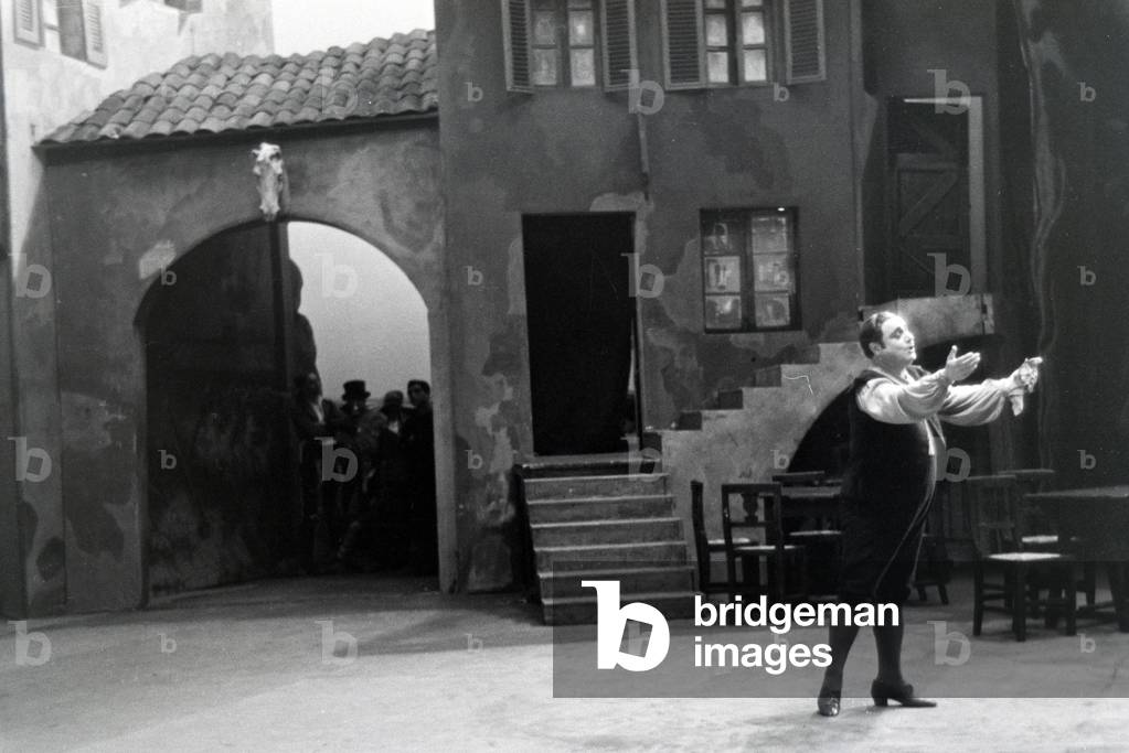 Performance in the opera in Rome, Italy 1940s (b/w photo)