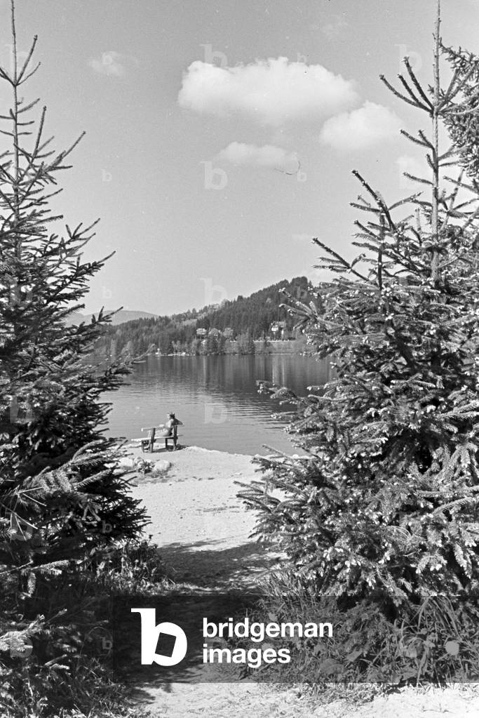 The Titisee in the Southern Black Forest, Germany 1930s (b/w photo)