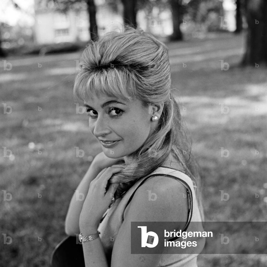 Austrian actress Margot Philipp at Hamburg, Germany 1960s
