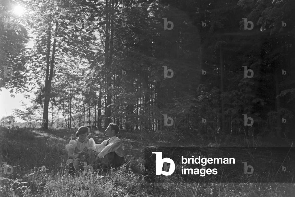 A stay at a health resort in Bad Rappenau, Germany 1930s (b/w photo)