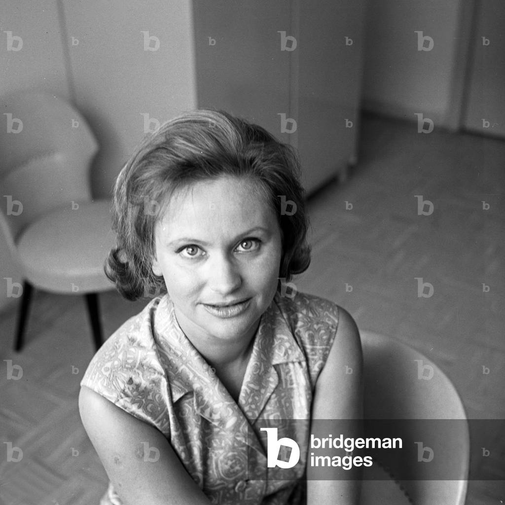 German actress and theatre director Lis Verhoeven at Hamburg, Germany 1960s