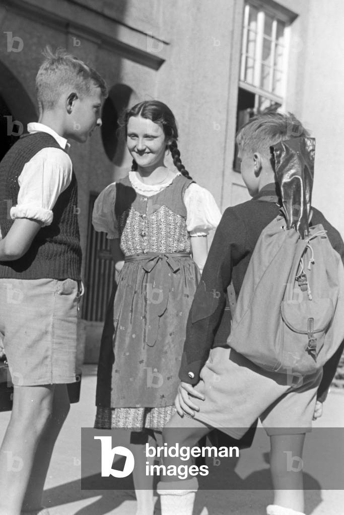 The Salzburg Mozartheum, Germany 1930s (b/w photo)