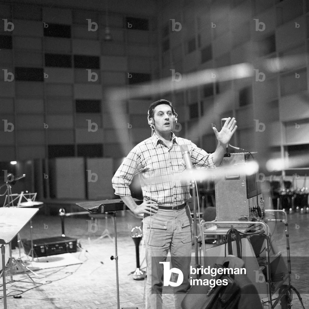 The German actor Karl-Heinz Hess in the studio, Germany 1968