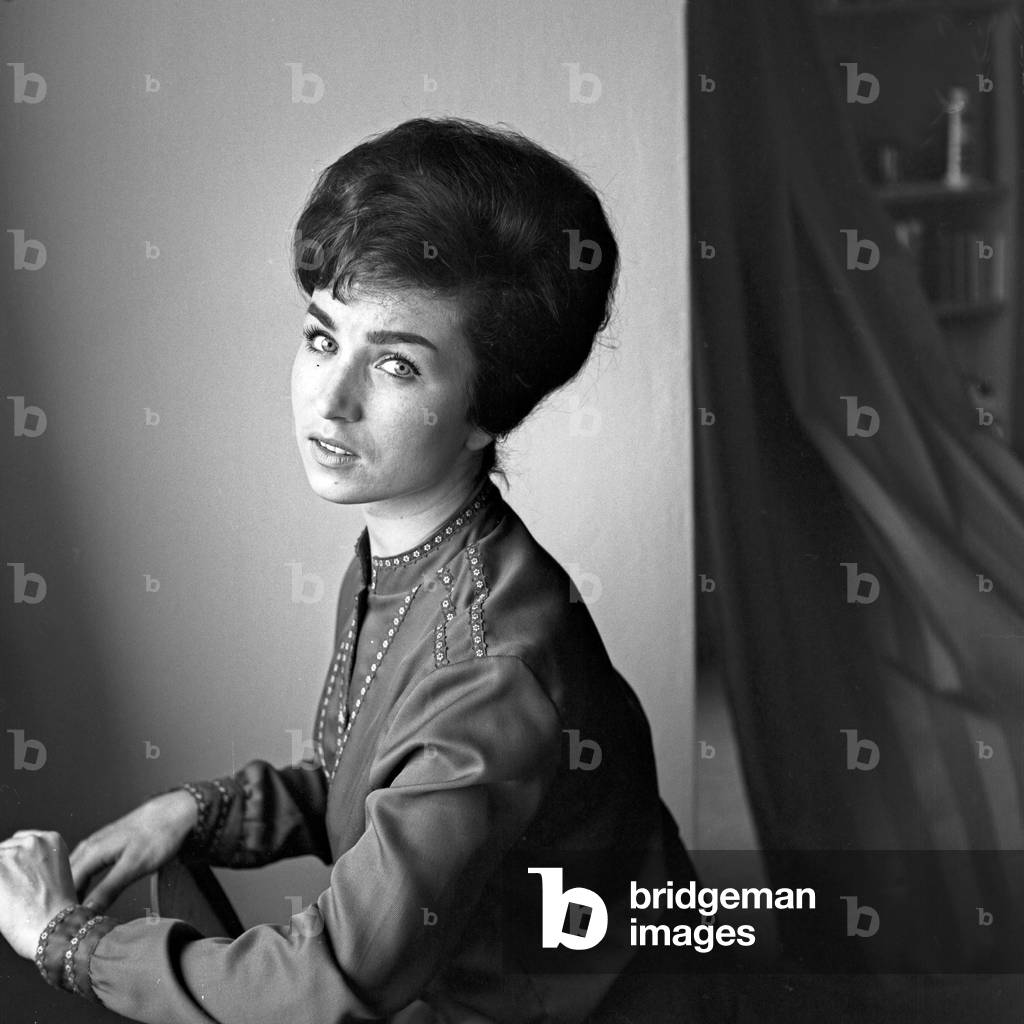 German TV speaker and presenter Brigitte Gerloff at Hamburg, Germany 1960s