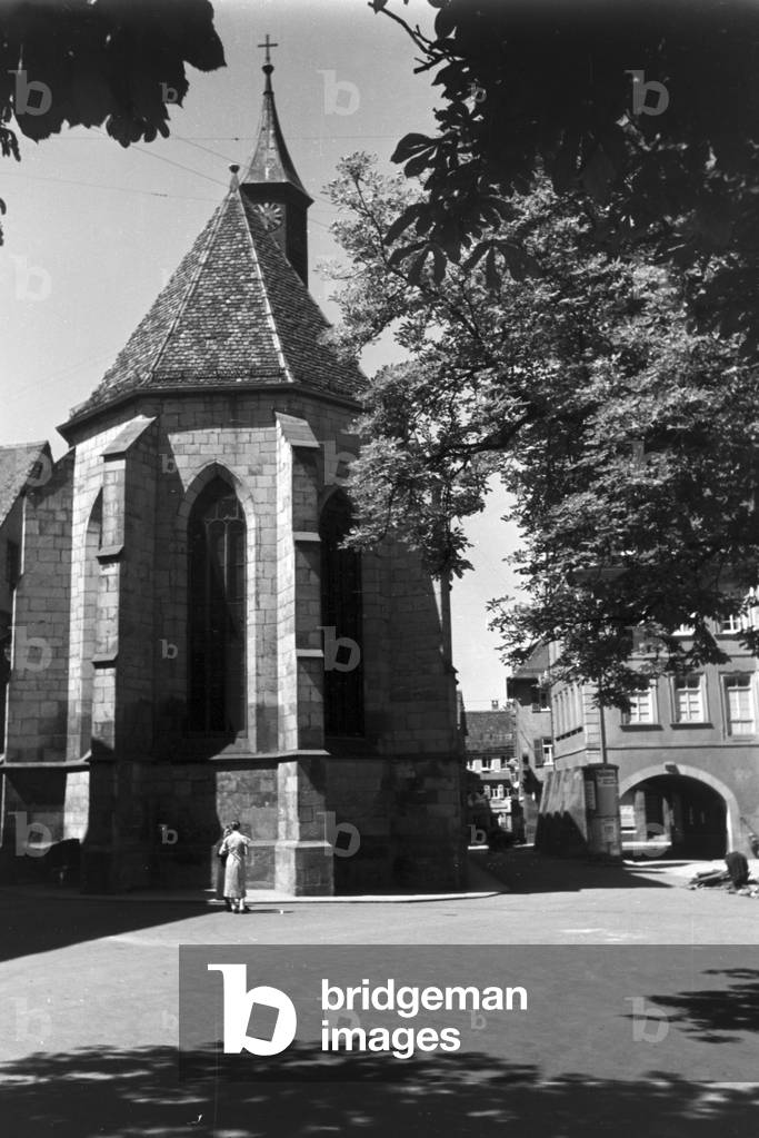 A trip to Heilbronn, Germany 1930s (b/w photo)
