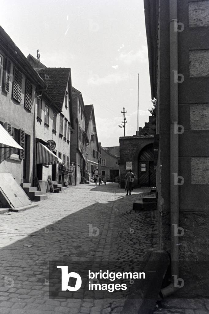 A trip to Amorbach, Germany 1930s (b/w photo)