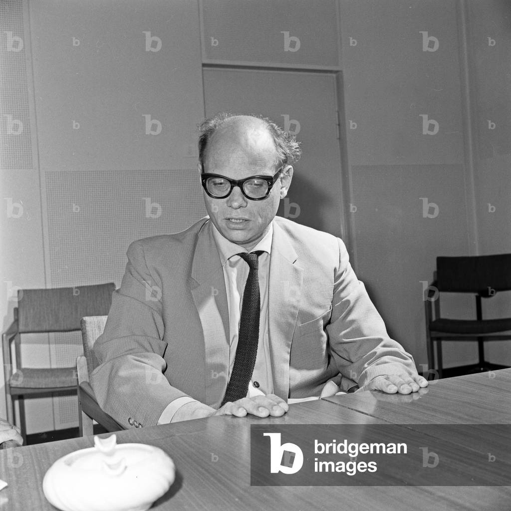 German soundtrack and audio play music composer Siegfried Franz at Hamburg, Germany 1960s