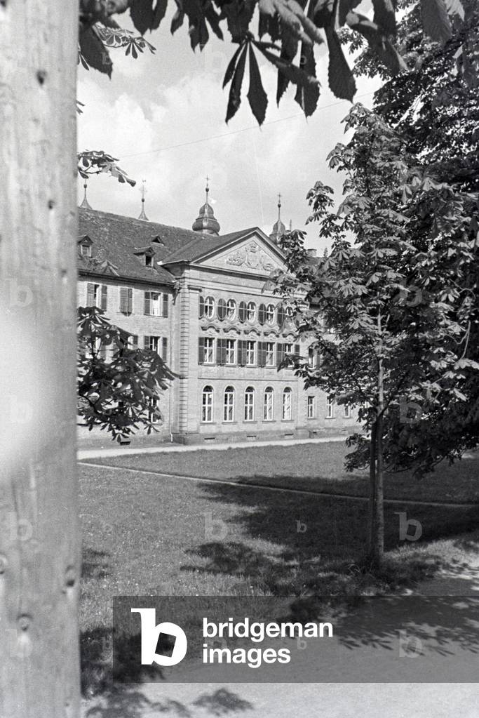 A trip to Amorbach, Germany 1930s (b/w photo)