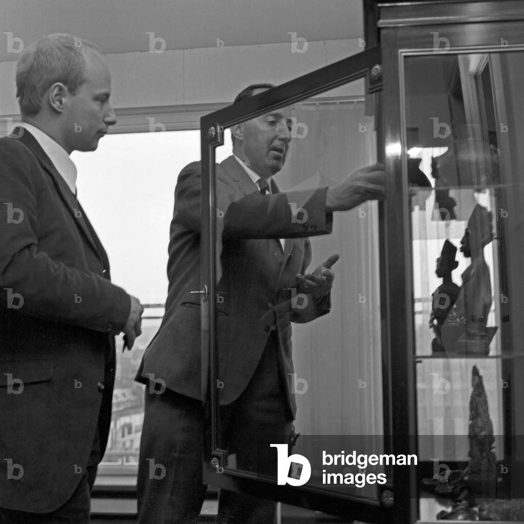 German journalist and publicist Peter Scholl Latour at Paris, France 1960s