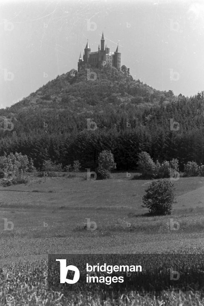 A trip to Hohenzollern-Hechingen, Germany 1930s (b/w photo)