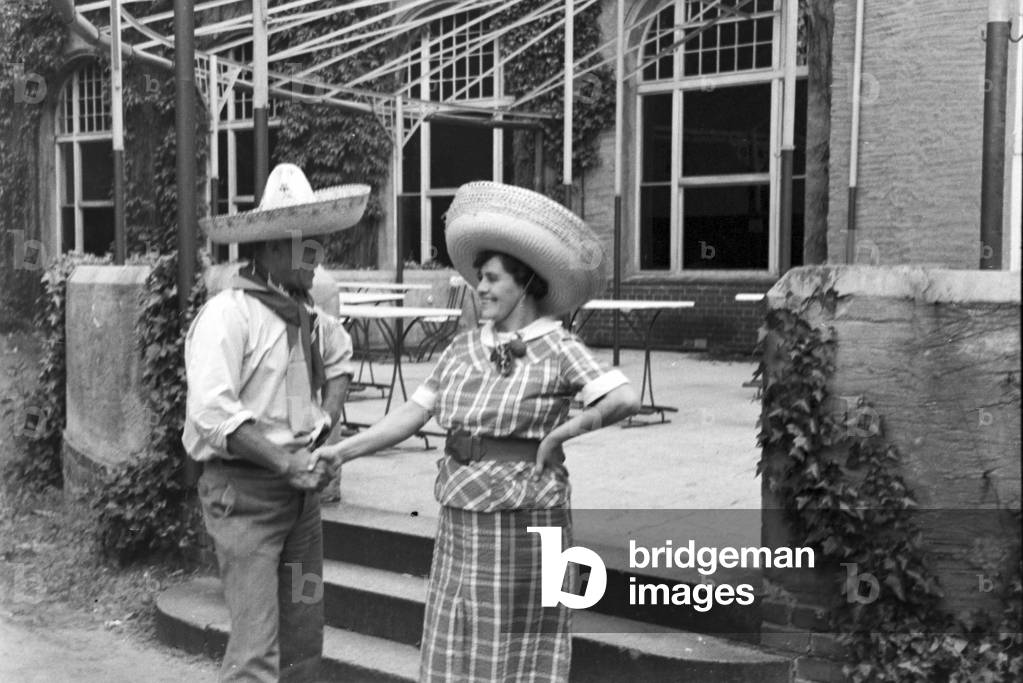 Scenes from childhood in Germany during the 1930s (b/w photo)