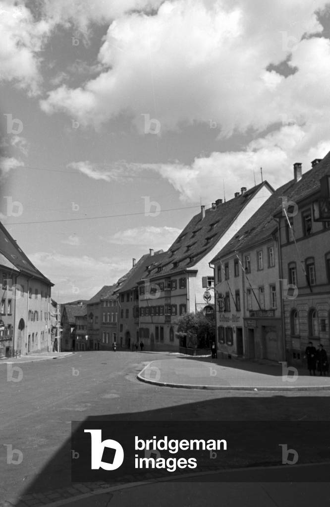 A trip to Tailfingen, Germany 1930s (b/w photo)
