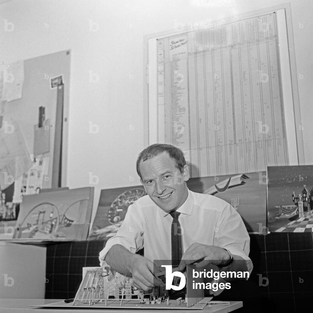 Stage manager and architect at German TV and radio station NDR, Germany 1960s