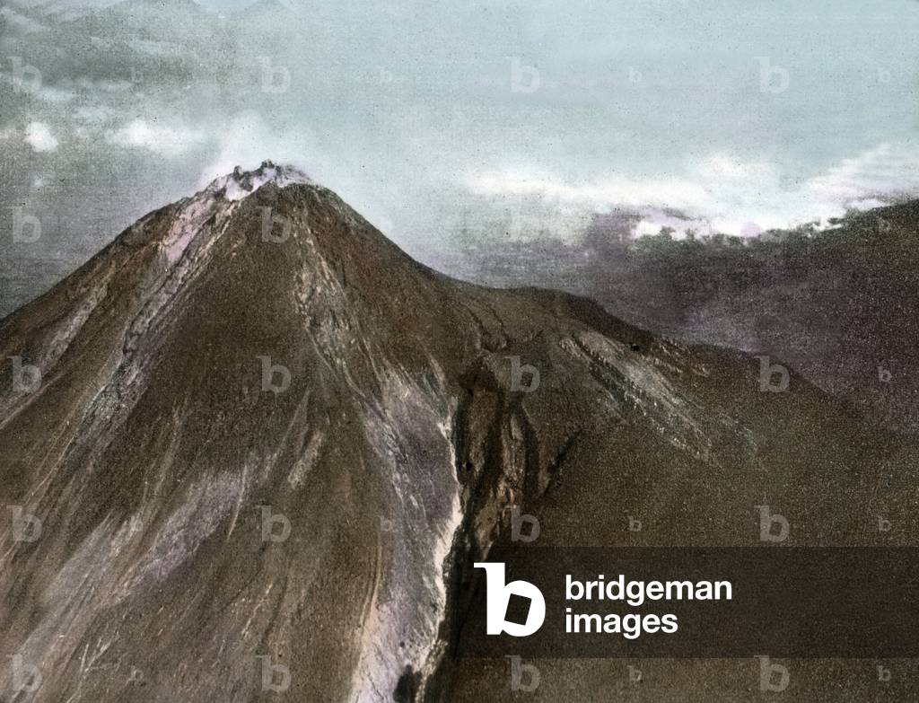 Mount Merapi volcano on Java island