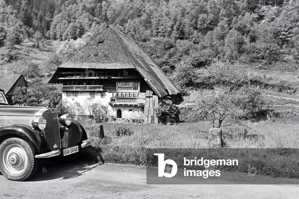 An excursion to the Black Forest, Germany 1930s (b/w photo)