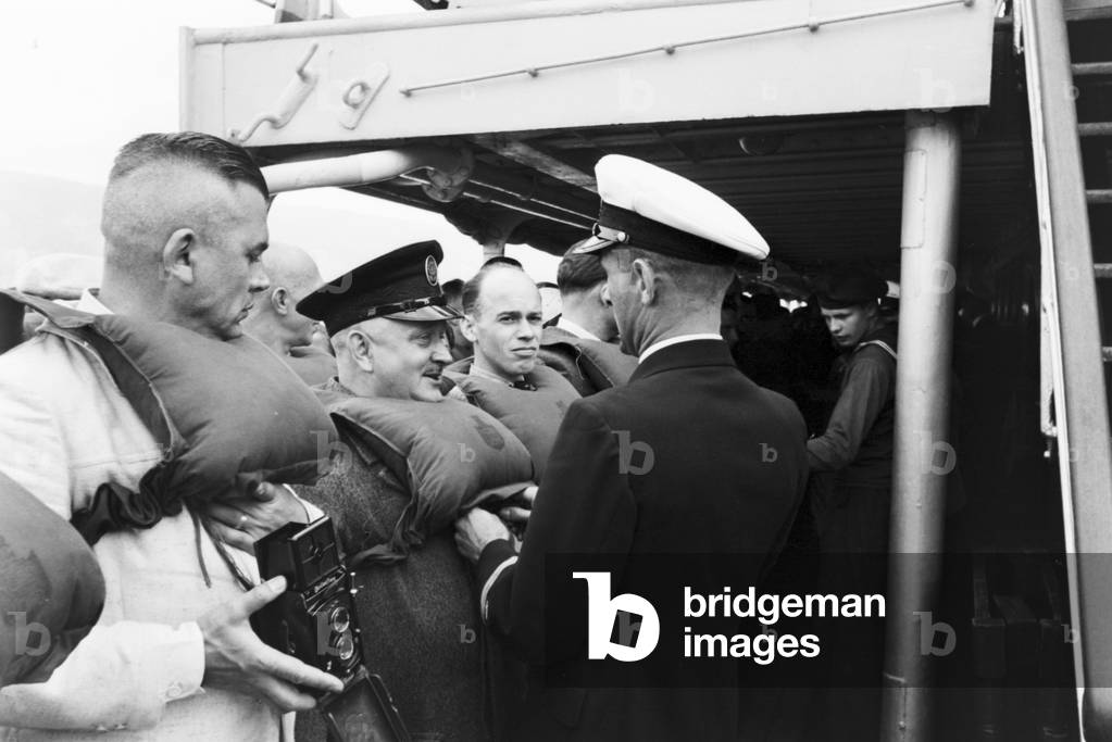 A cruise to Norway, Germany 1930s (b/w photo)