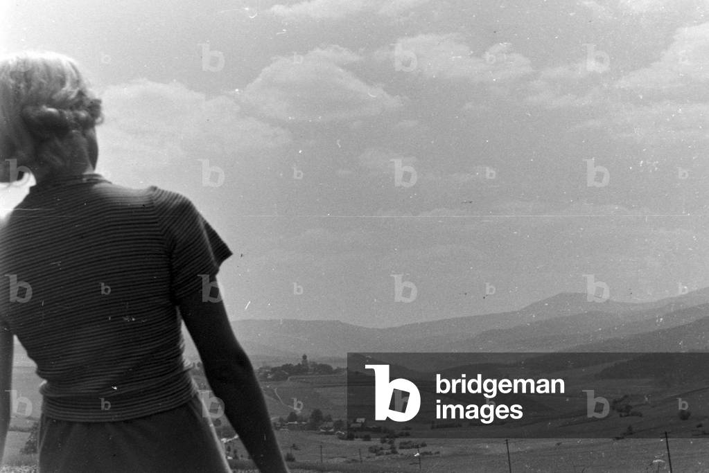 Recovery in the Bohemian Forest, Germany 1930s (b/w photo)
