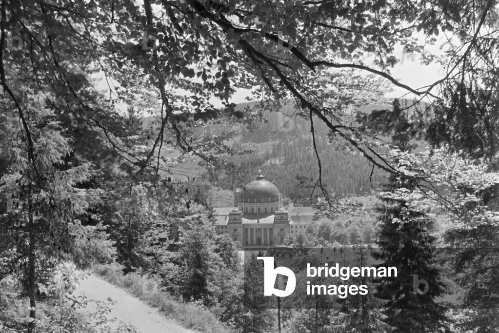 A stay at a health resort in St Blasien, Germany 1930s (b/w photo)