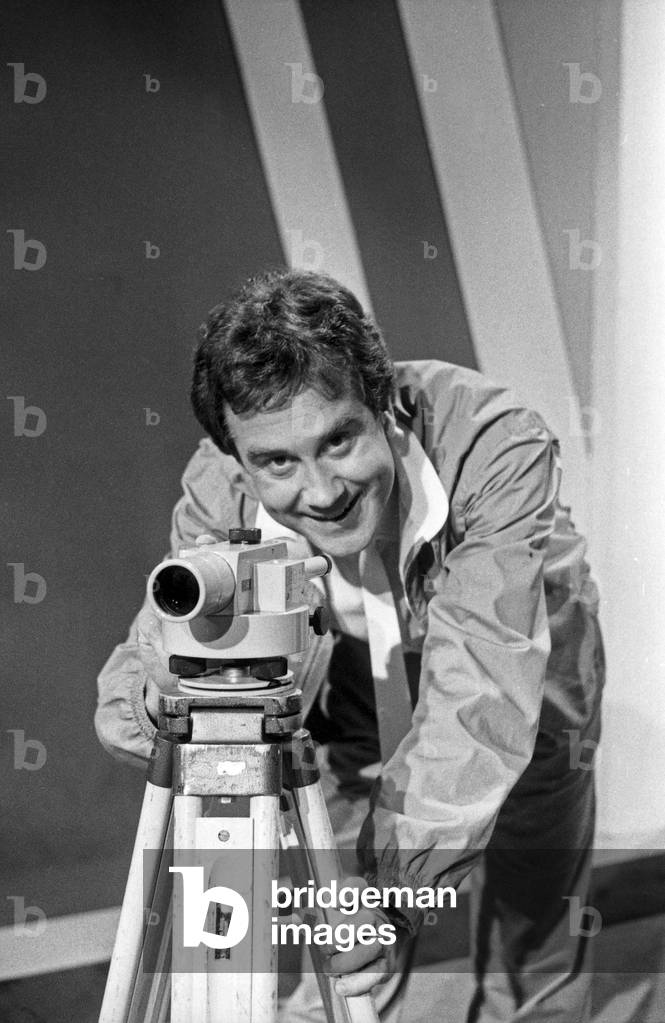 Swiss TV presenter and journalist Kurt Felix at the set of his show 