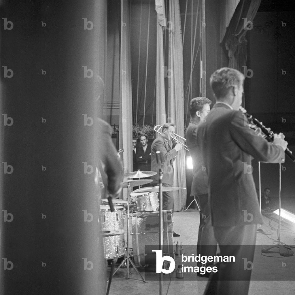 Chris Barber Band performing at Hamburg, Germany 1950s