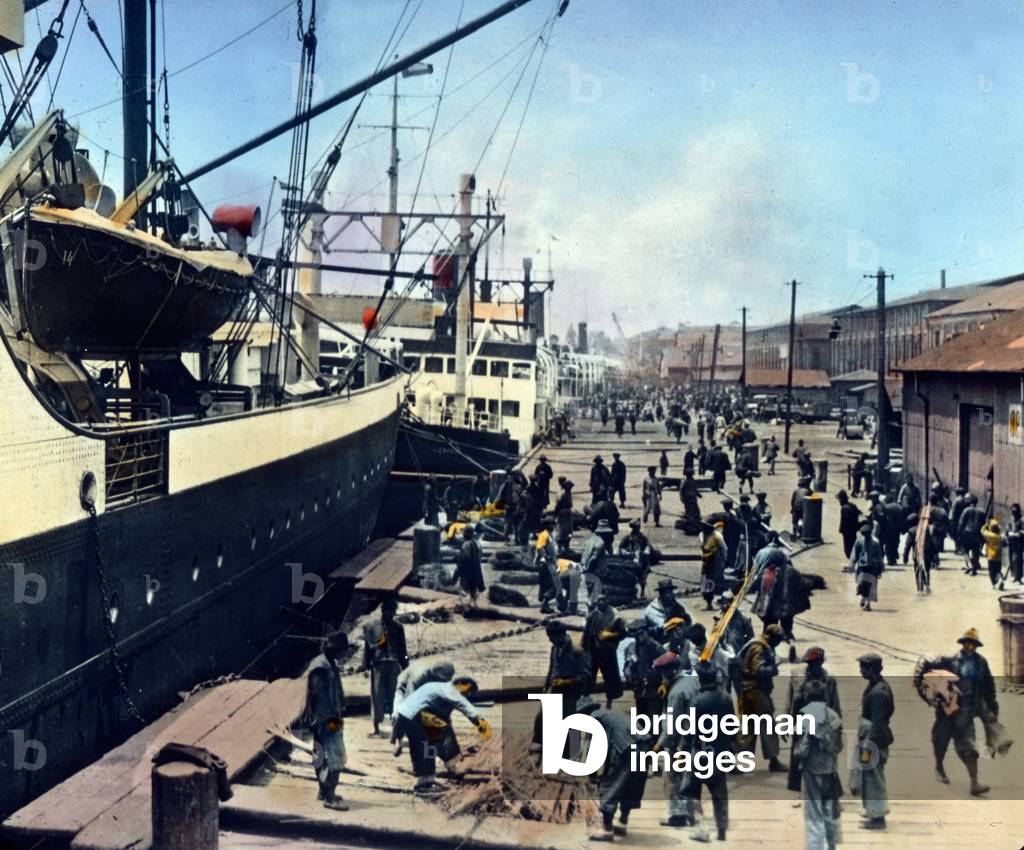 Japan, prefecture of Kanagawa, Kanto region, the port of Yokohama, image date: circa 1920. Carl Simon Archive