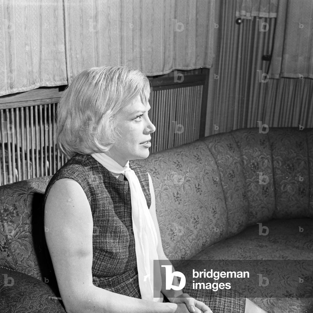 German actress, chanson singer and author Hildegard Knef at Hamburg, Germany 1960s