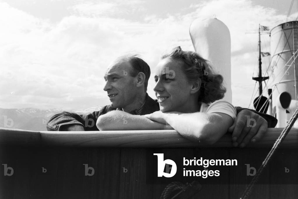 A cruise to Norway, Germany 1930s (b/w photo)