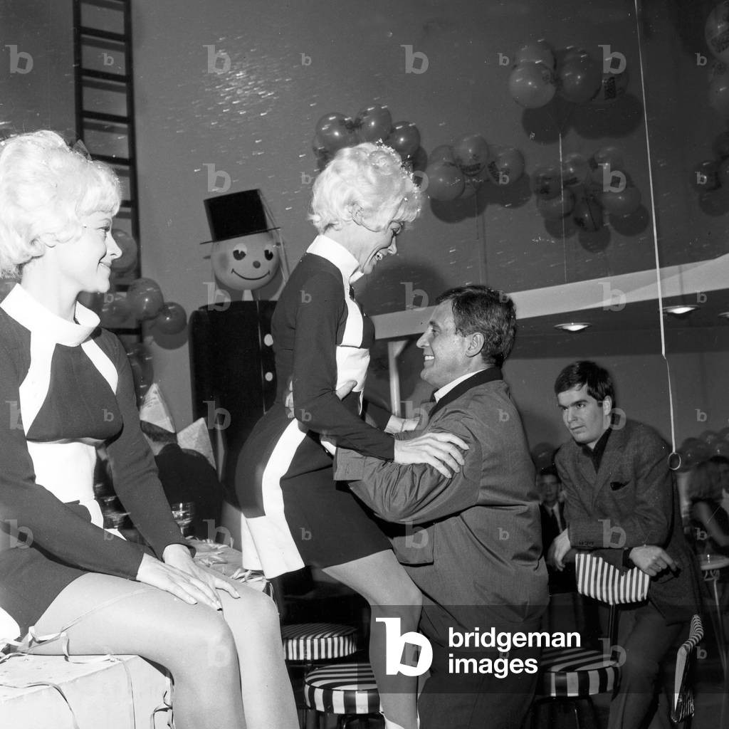 At the set to new year's eve TV show 