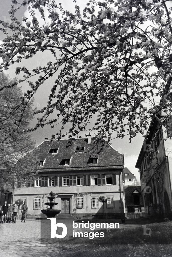 A trip to Hirsau, Black Forest, Germany 1930s (b/w photo)