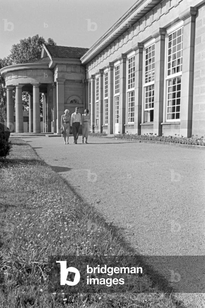 A trip to Stuttgart, Germany 1930s (b/w photo)