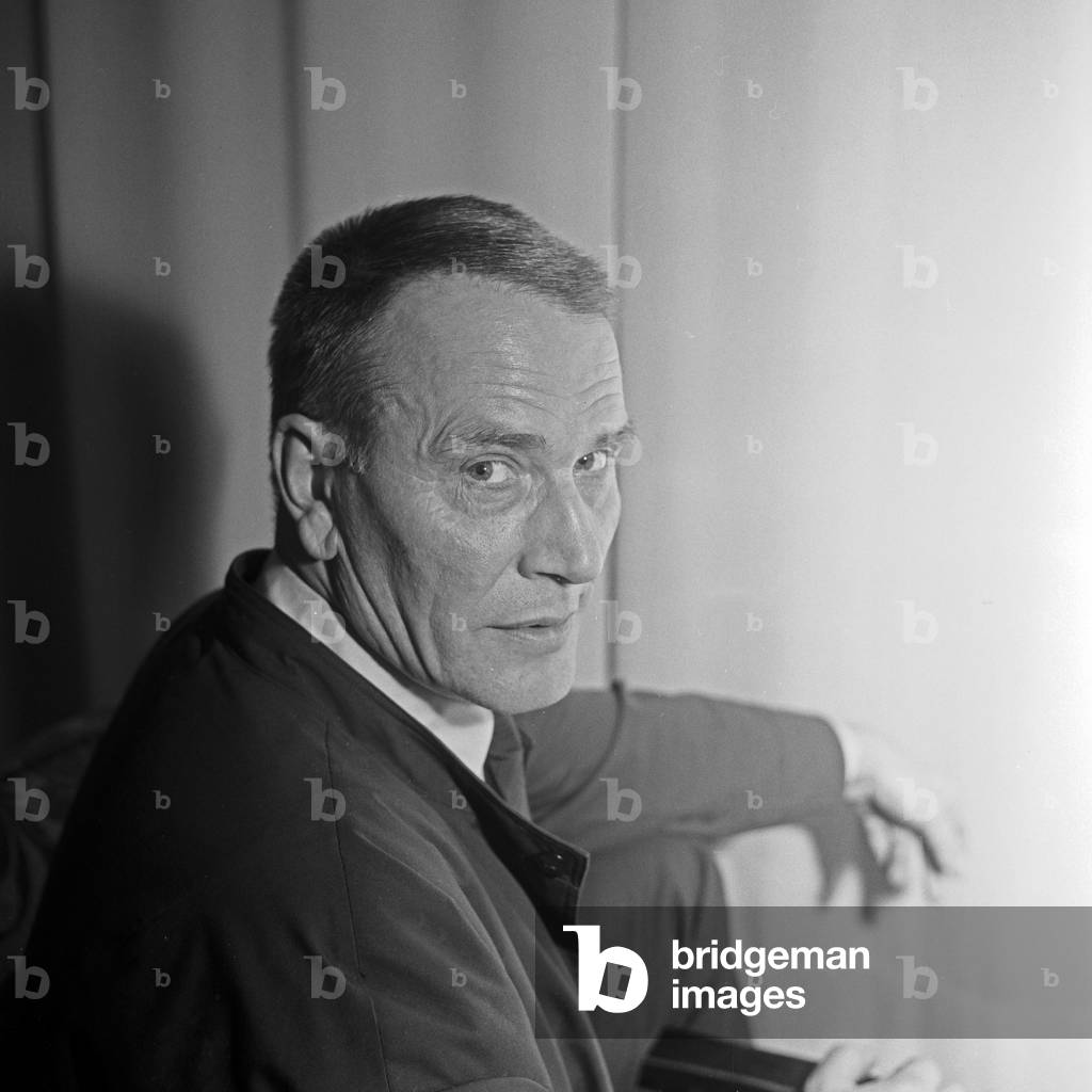 German actor and audio drama speaker Carl Lange, Germany 1960s