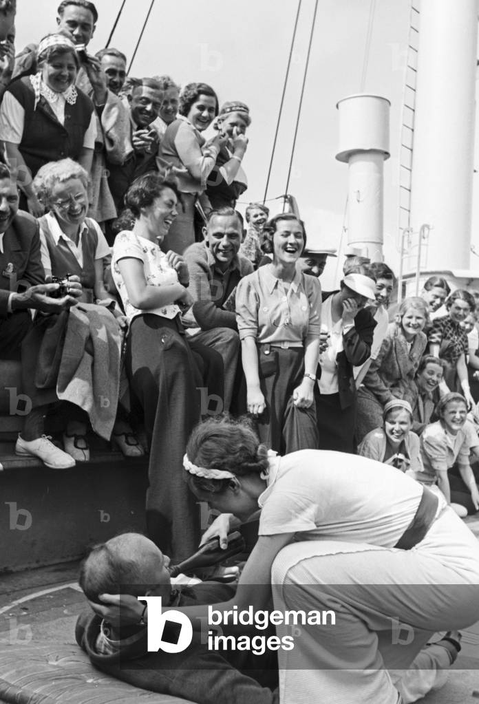 A cruise to Norway, Germany 1930s (b/w photo)