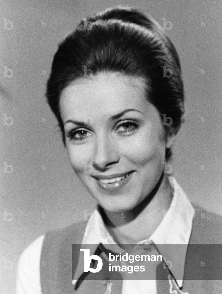 German television announcer Heidrun von Goessel, 1970