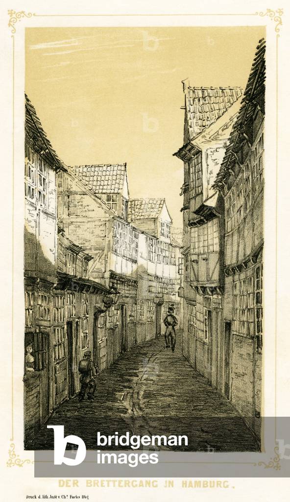 Germany, Hamburg, 1850s (engraving)