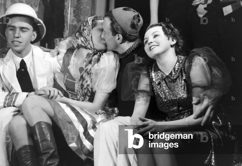Guests of a carnival party, Germany 1930s (b/w photo)