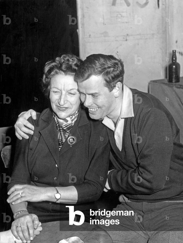 Austrian German theatrical actress, director and principal Ida Ehre, Hamburg 1950s