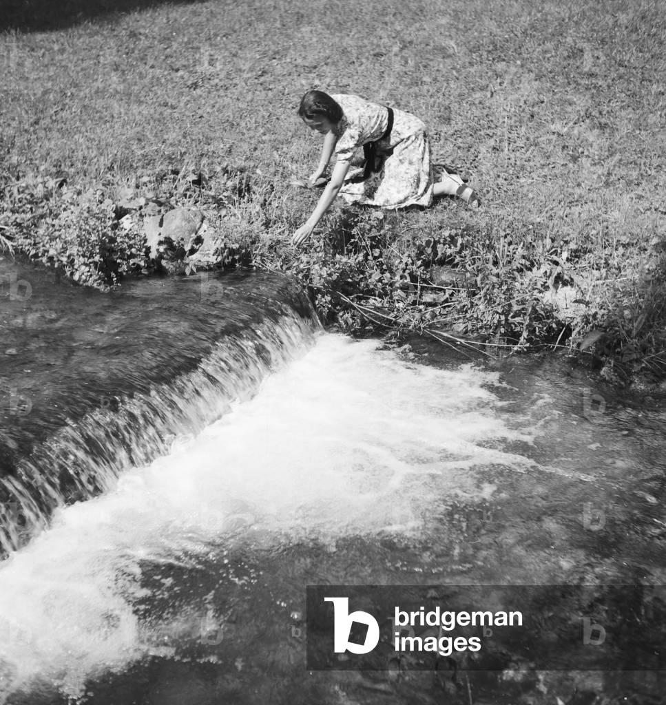 Summer in the Black Forrest, Germany 1930s (b/w photo)