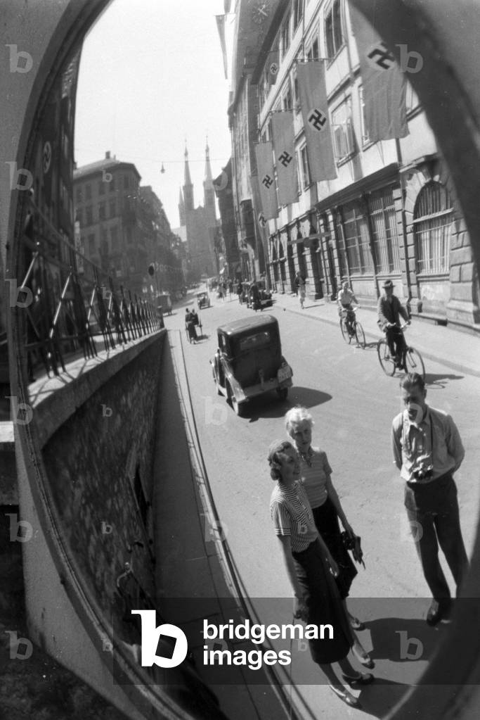 A trip to Würzburg, Germany 1930s (b/w photo)